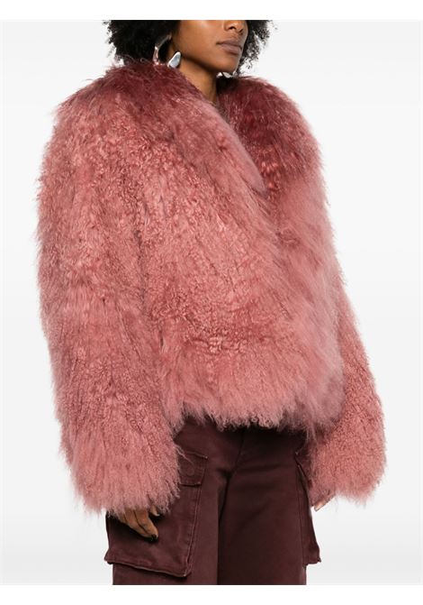 Pink shearling jacket The Attico - women THE ATTICO | 248WCB44FUR2500